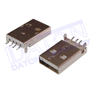  USB-A公,90度.SMT型,助焊片DIP直腳