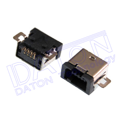 MINI-USB-A4母,90度.SMT型,助焊片SMT