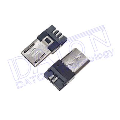 Micro-USB B5公,焊線
