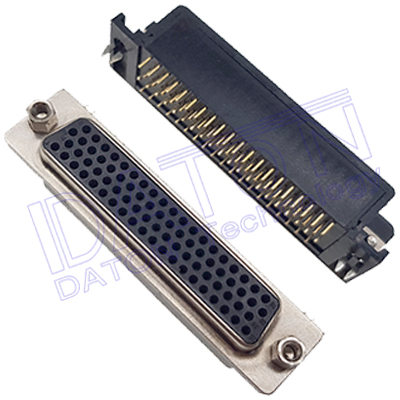 D-SUB 高密度 8.89*2.54mm 90度PCB插板,沖針,78母,直鎖Z片