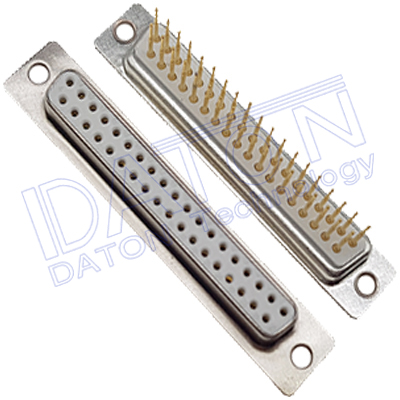D-SUB 180度PCB插板,車針,長針,37母,光孔