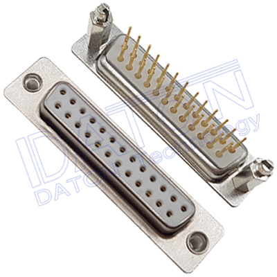 D-SUB 180度PCB插板,車針,長針,25母,12.0mm(Z)卯釘,卯後殼
