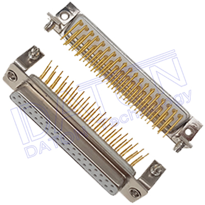 D-SUB 7.2mm 90度PCB插板,車針,37母,有鐵支架,無檔板,卯後殼四爪Z片