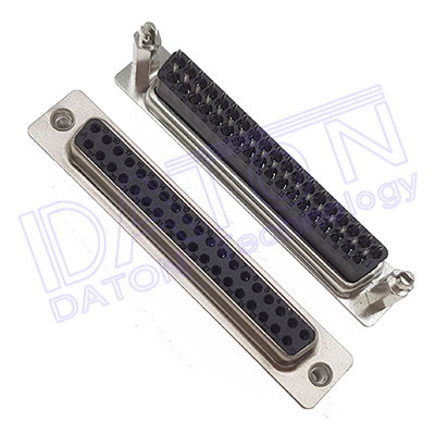 D-SUB 180度PCB插板,高塑膠型,沖針,37母,11.0mm,(Z)卯釘,卯後殼