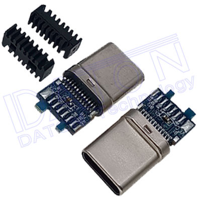 USB TYPE-C 3.1帶16P板,24公,焊線型