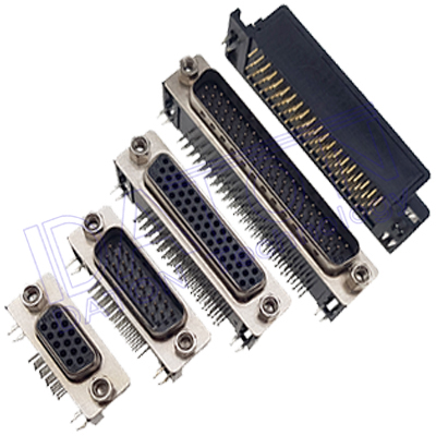 105A D-SUB 高密度 8.89*2.54mm 90度PCB插板,沖針,直鎖Z片